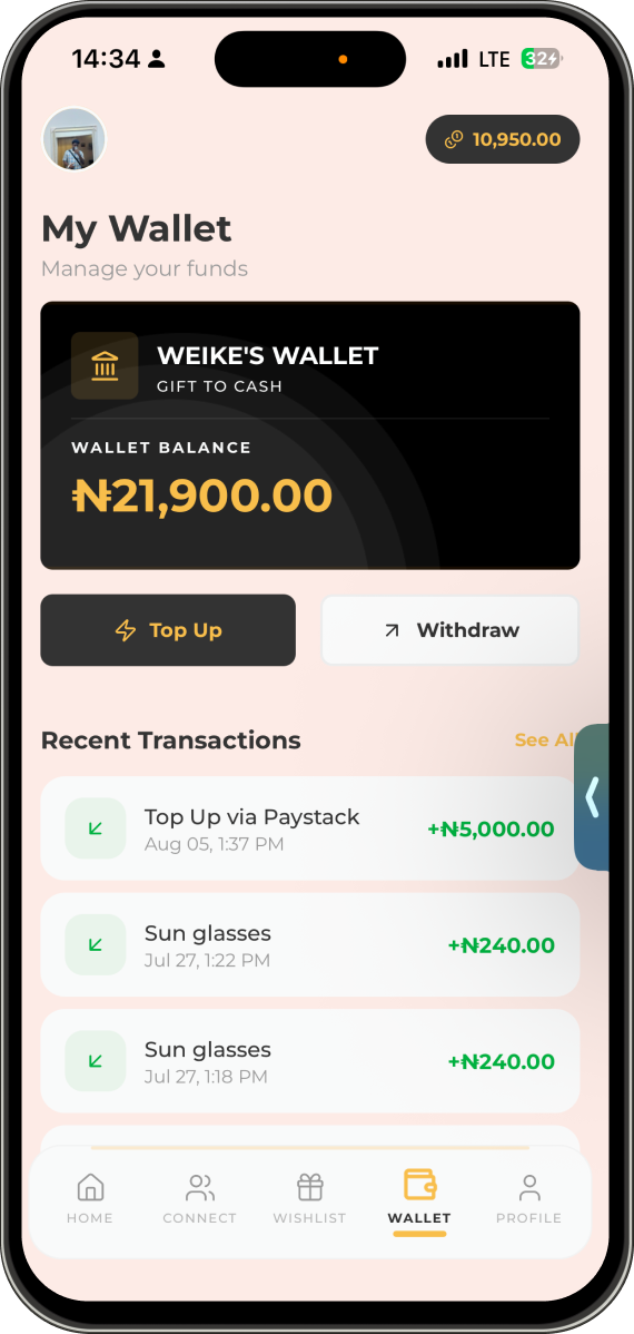 Giftincash screenshot 1